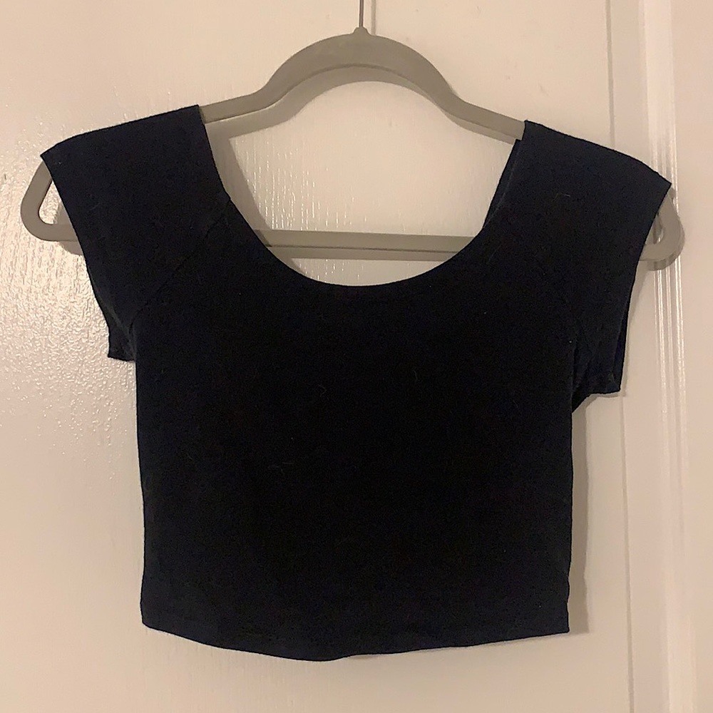 Black Crop Top